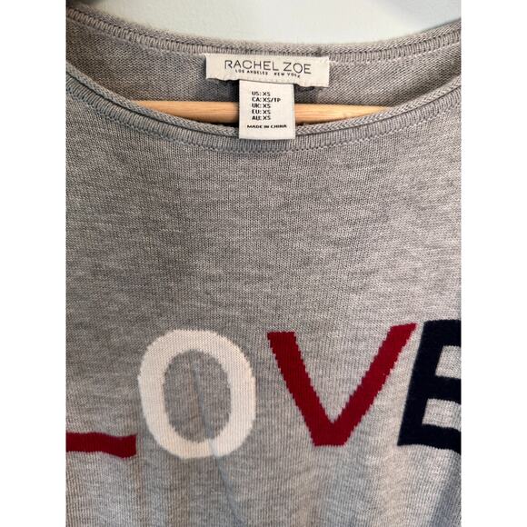 Rachel Zoe LOVE Cashmere blend Grey Knit Top - Picture 2 of 2